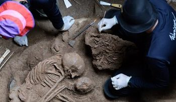 حفاری برای ساخت نیروگاه خبرساز شد/ کشف بقایای اسکلت ۱۶ هزارساله / عکس