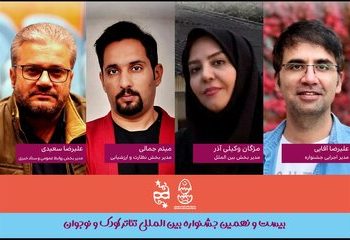 مدیران چهار بخش جشنواره بین المللی تئاتر کودک و نوجوان معرفی شدند