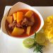 طرز تهیه خورش سیب‌زمینی با گوشت گوسفندی