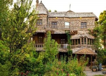 تنها روستای چوبی کشور/ عکس