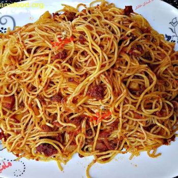 ماکارونی با سس سریع