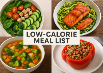 لیست غذاهای کم‌کالری برای لاغری
