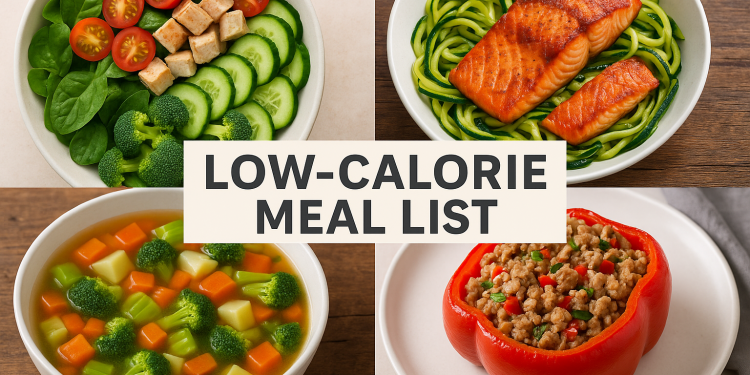 لیست غذاهای کم‌کالری برای لاغری